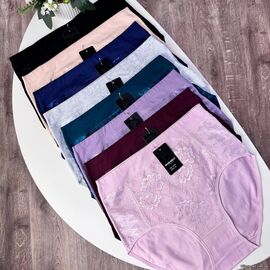 Жіночі бавовняні трусики Marabut (Anttifu) #5018 з мереживом