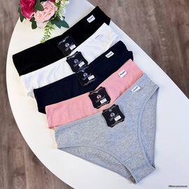 Жіночі бавовняні трусики Lady Part #9271 рубчик, зображення 4