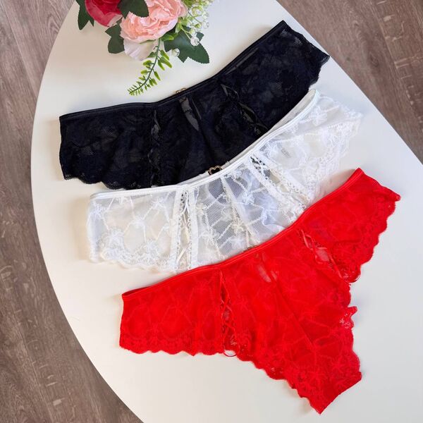 Жіночі мереживні трусики #1318