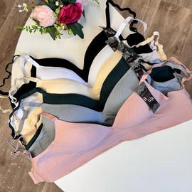 Жіночий бавовняний топ Biweier #Н7508 рубчик