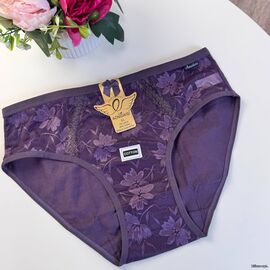 Жіночі бавовняні трусики Aonidaisi #5232 з мереживом, зображення 4