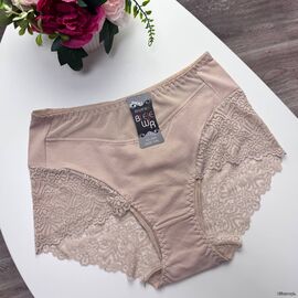 Жіночі бавовняні трусики Biweier #2095 з мереживом, зображення 4