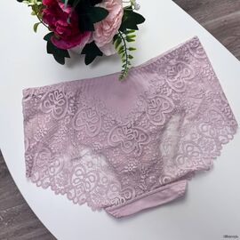 Жіночі бавовняні трусики Biweier #3034 з мереживом, зображення 5