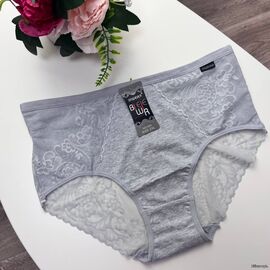 Жіночі бавовняні трусики Biweier #504 з мереживом, зображення 4