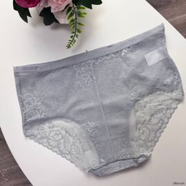 Жіночі бавовняні трусики Biweier #504 з мереживом, зображення 5