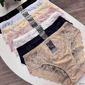 Жіночі мереживні трусики Biweier #2119 мікс, зображення 2