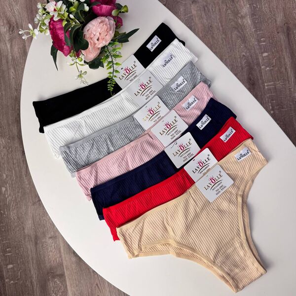 Жіночі бавовняні бразиліана Lavolle #6503 рубчик