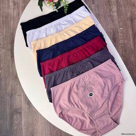 Жіночі бавовняні трусики Biweier #7028 з вишивкою