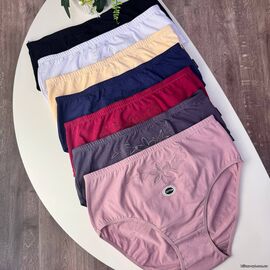 Жіночі бавовняні трусики Biweier #7028 з вишивкою, зображення 2